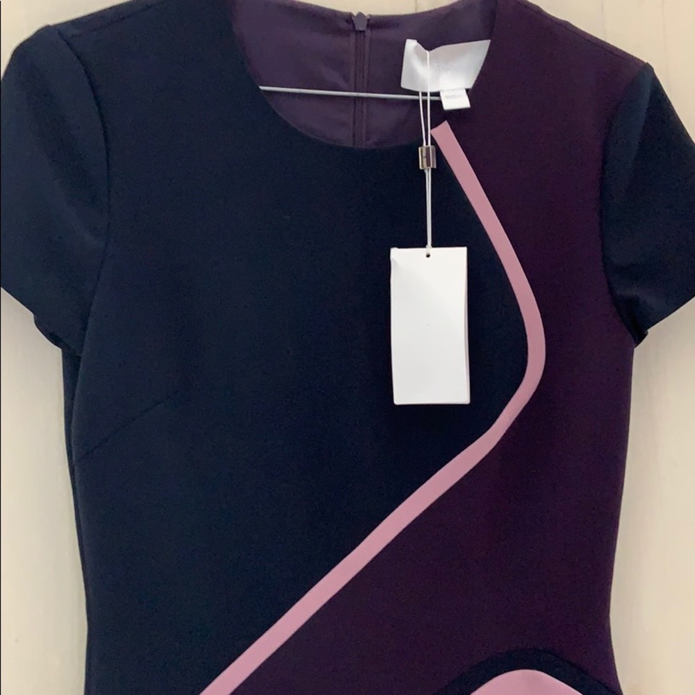 Hugo Boss Art Dukatia Colorblocked Sheath Dress - Picture 3 of 8